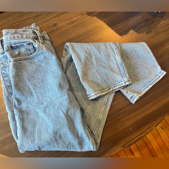 Abercrombie & Fitch The 90s Straight Ultra High Rise Curve Love Denim Jeans - Picture 5 of 8